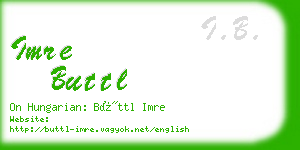 imre buttl business card